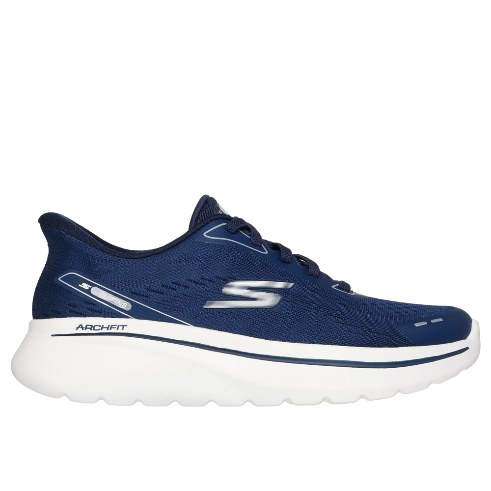 Skechers 125840 Ladies Trainer-Navy/White