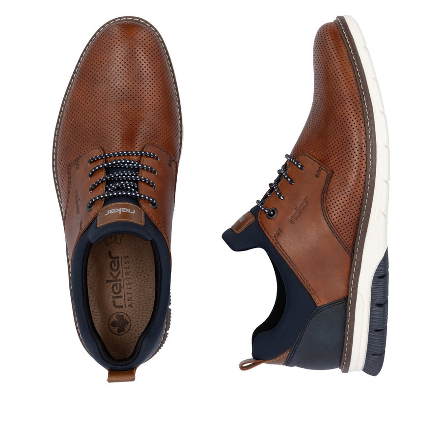 Rieker 14450-22 Mens Shoes-Tan