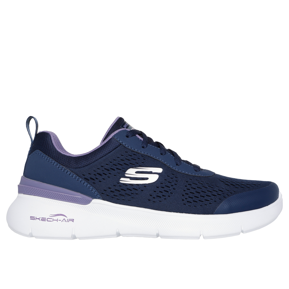 Skechers 150370 Ladies Trainer-Navy/Lavender – Shoe Heaven