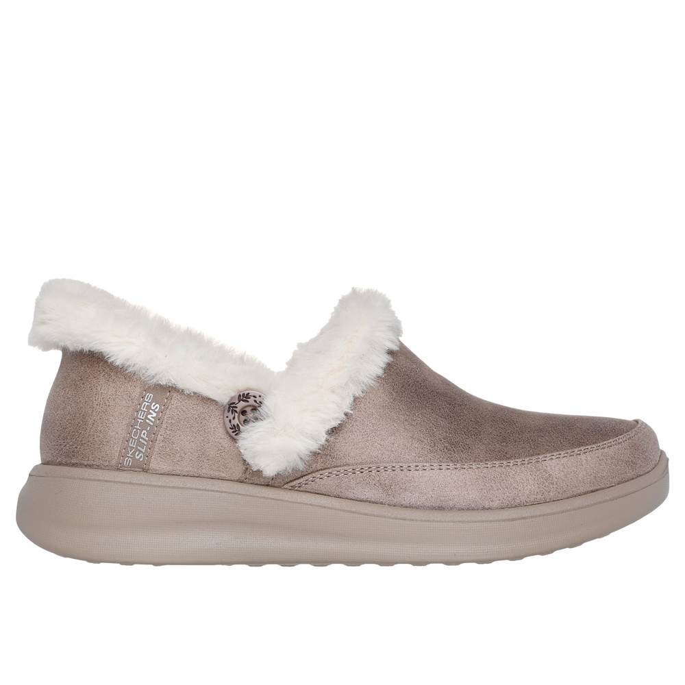 Skechers 168114 Ladies Slipper-Taupe