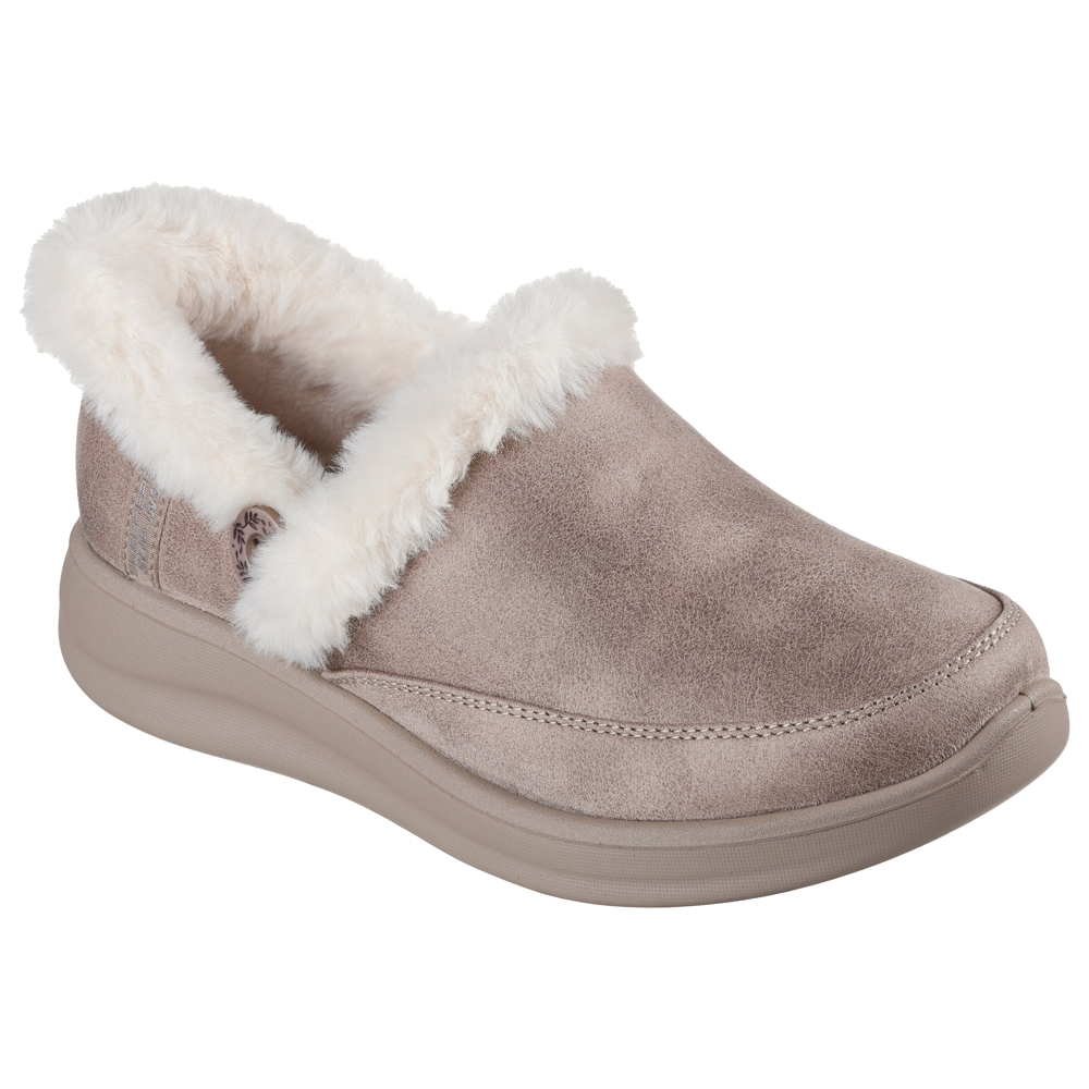 Skechers 168114 Ladies Slipper-Taupe