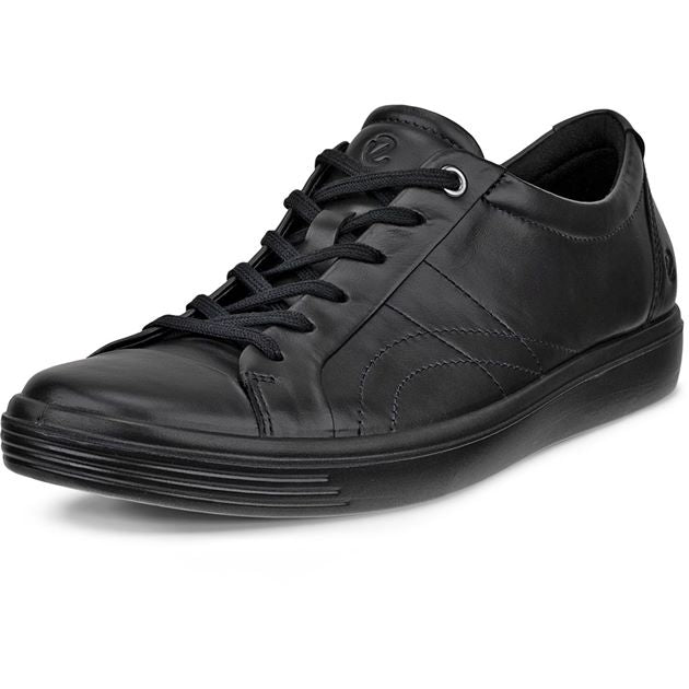 Black Leather Shoes Ecco Lace Up Shoes Ladies Ecco 218613 Ladies