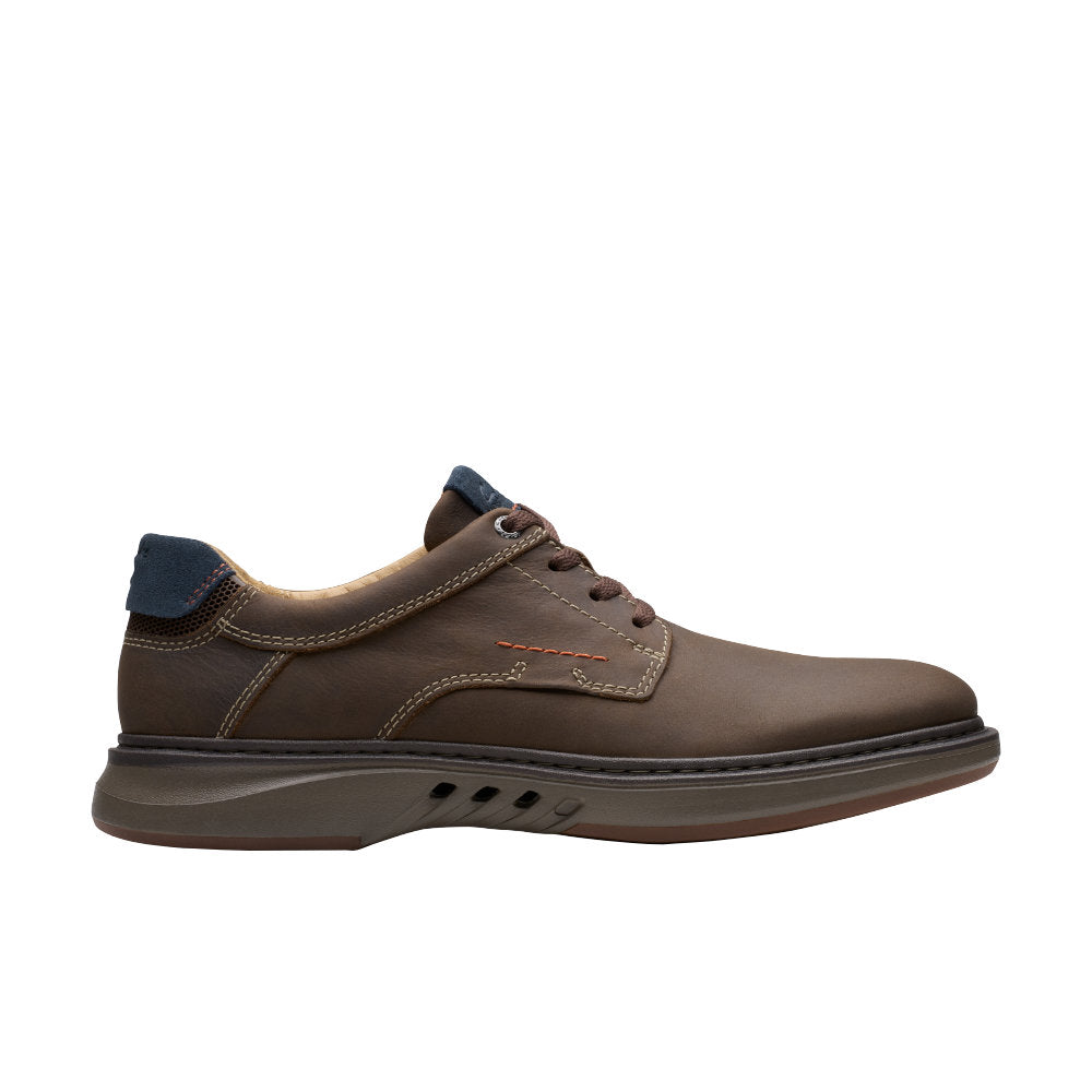 Clarks Un Briley Pace Shoe-Brown Nubuck H