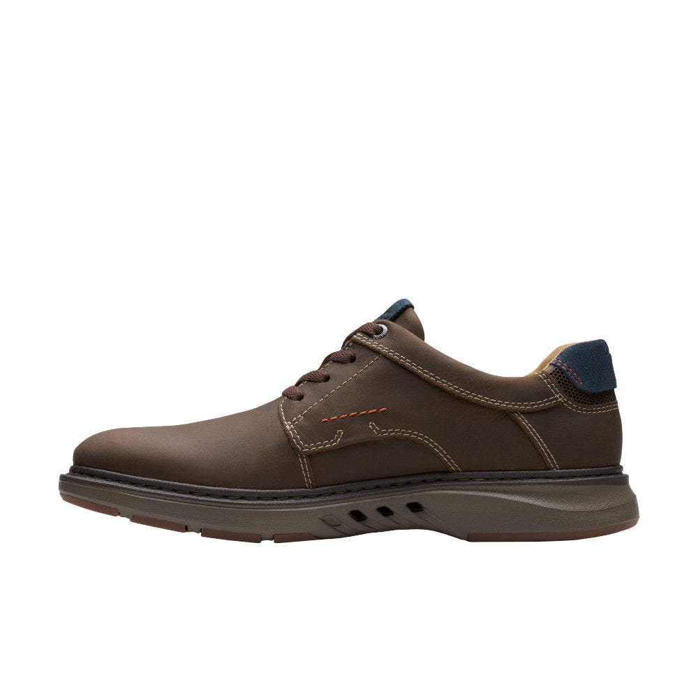 Clarks Un Briley Pace Shoe-Brown Nubuck H