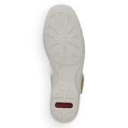 Rieker 41368-80 Ladies Shoes-White/Beige