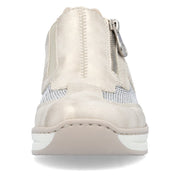 Rieker 48760-60 Ladies Shoes-Beige/White