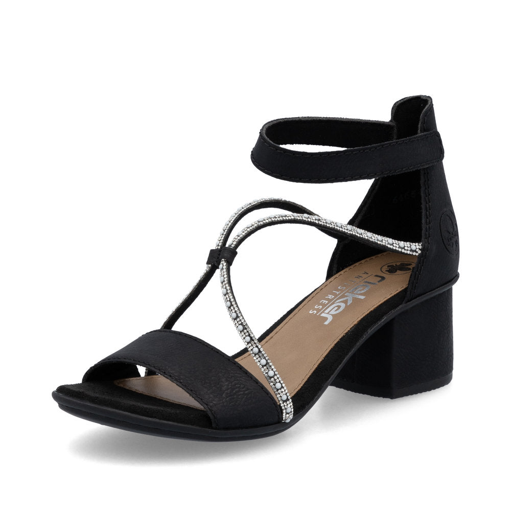 Rieker 64654-00 Sandals-Black