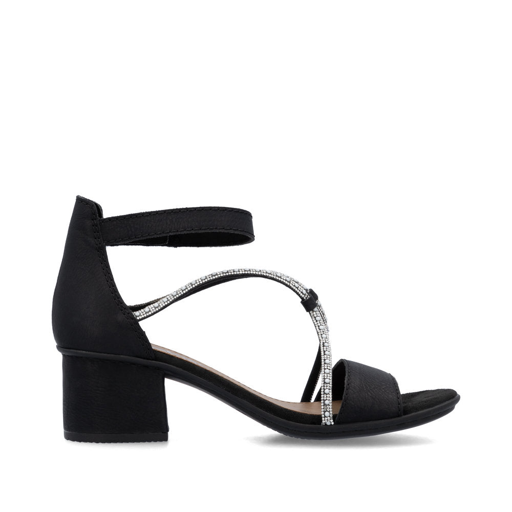 Rieker 64654-00 Sandals-Black