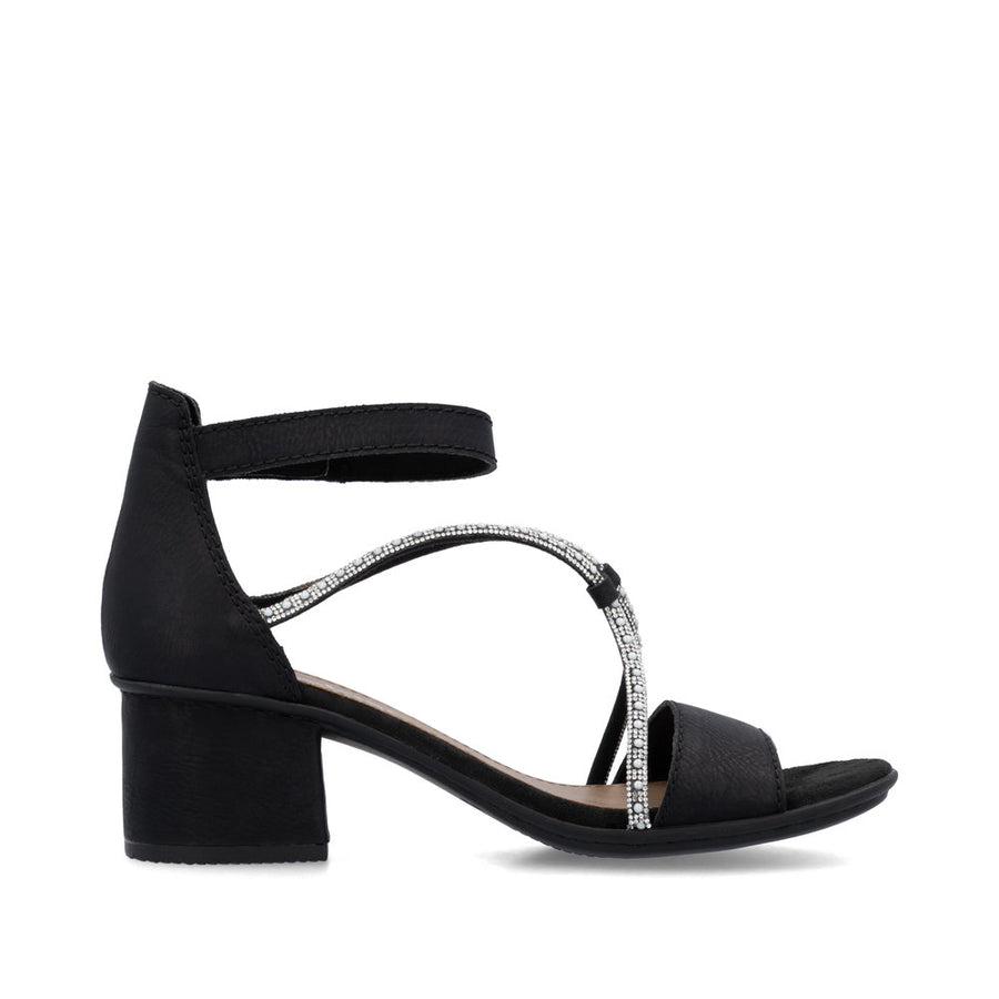 Rieker 64654-00 Sandals-Black