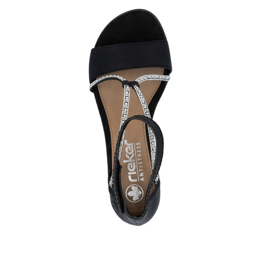 Rieker 64654-00 Sandals-Black