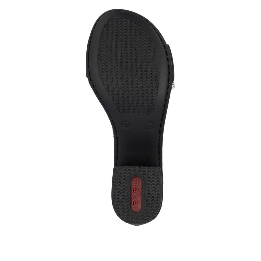 Rieker 64654-00 Sandals-Black