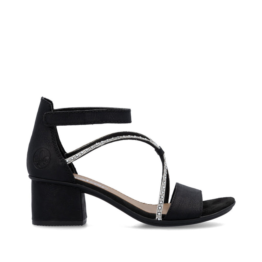 Rieker 64654-00 Sandals-Black
