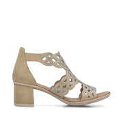 Rieker 64773-61 Ladies Heels-Beige Glam