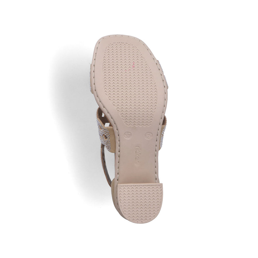 Rieker 64773-61 Ladies Heels-Beige Glam