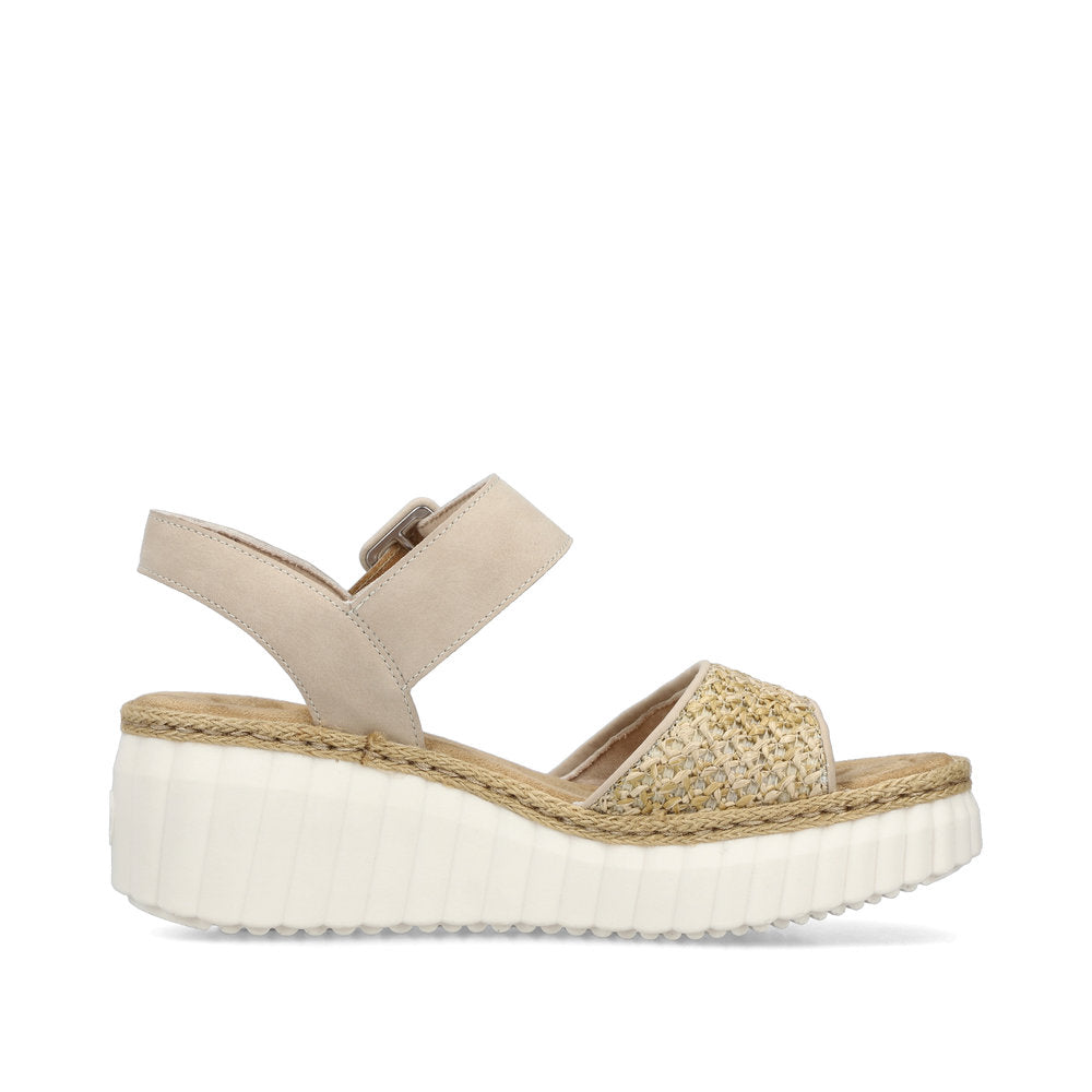 Rieker 69176 Wedge Sandals-Ginger