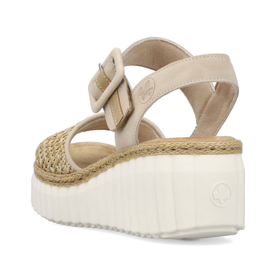 Rieker 69176 Wedge Sandals-Ginger