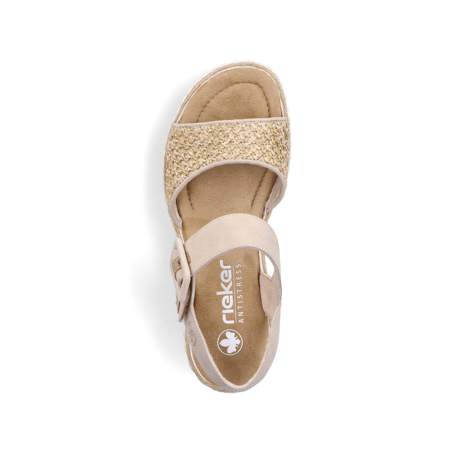Rieker 69176 Wedge Sandals-Ginger