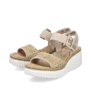 Rieker 69176 Wedge Sandals-Ginger
