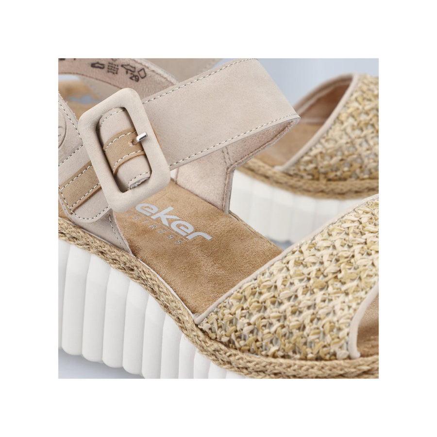 Rieker 69176 Wedge Sandals-Ginger