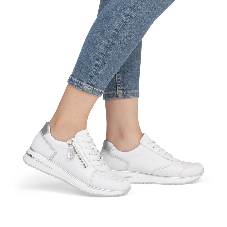 Remonte D1G10-80 Sneakers-White/Silver