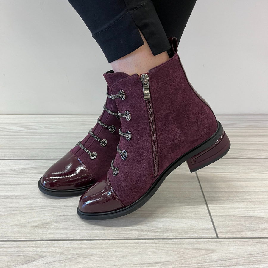 Redz D6415 Ankle Boot-WINE