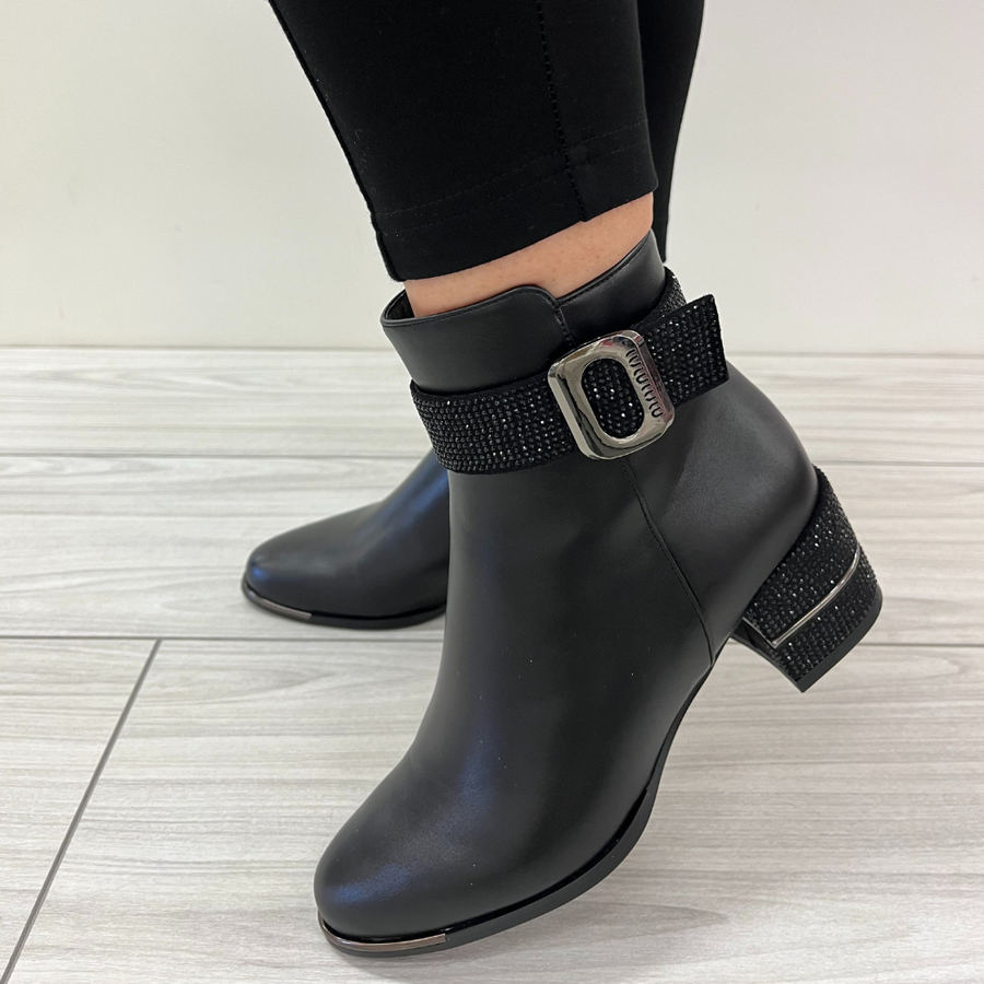 Redz F2170 Ankle Boot-BLACK