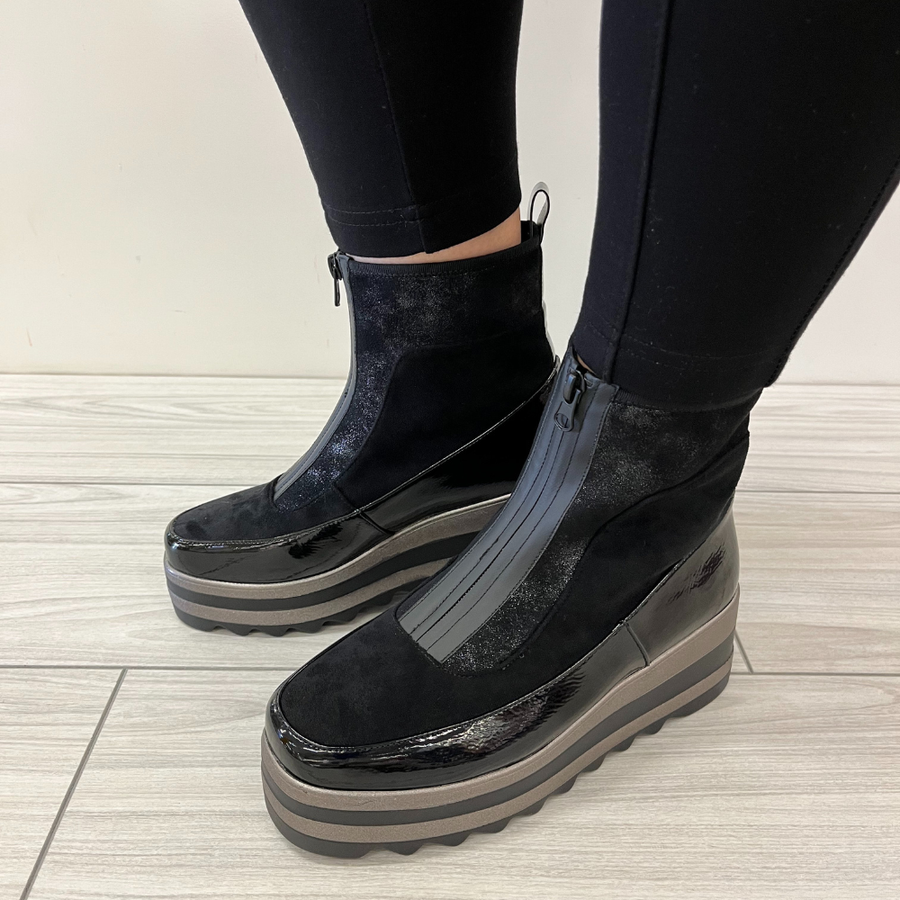 Redz F2370 Ankle Boot-BLACK