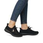 Rieker L32F1-00 Ladies Sneaker-Black