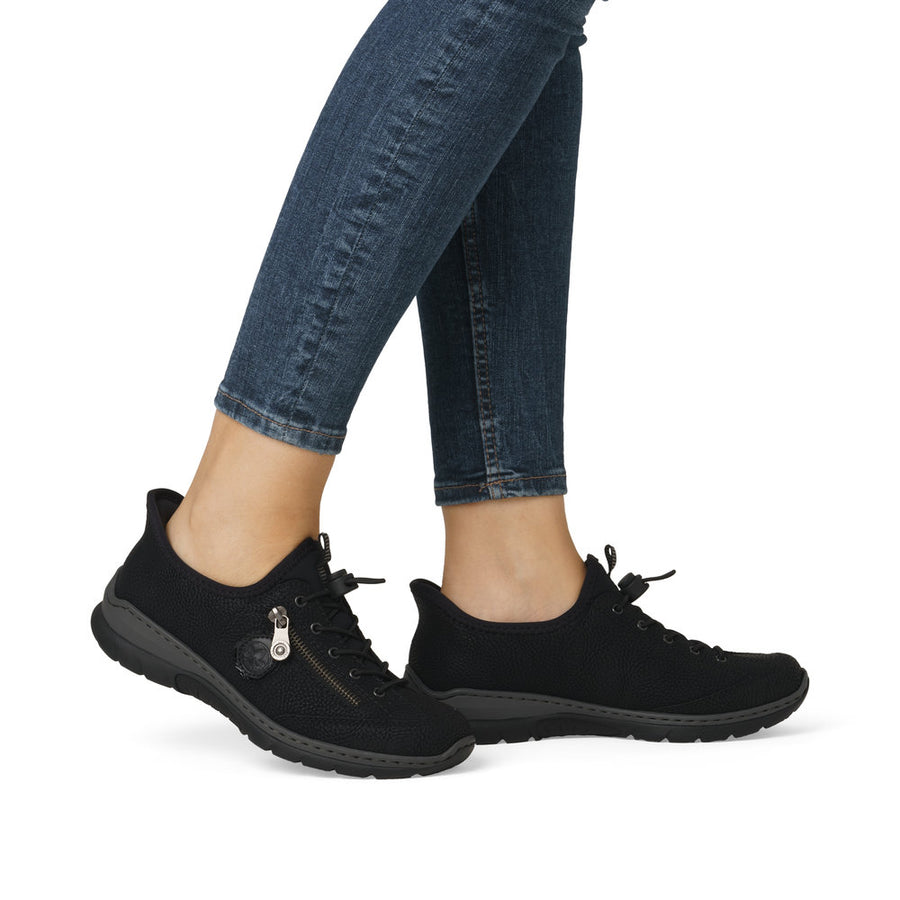 Rieker L32F1-00 Ladies Sneaker-Black