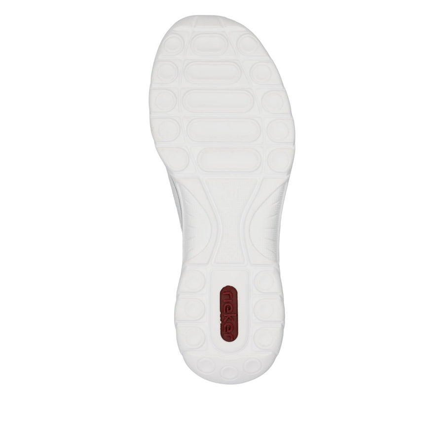 Rieker L32F1-80 Ladies Sneaker-White/Silver