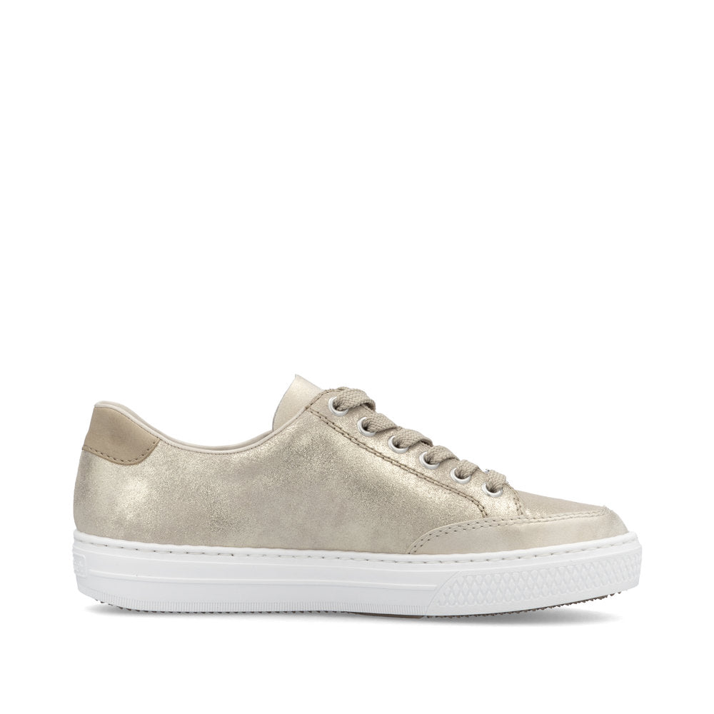 Rieker L5903-62 Trainers-Beige Metallic