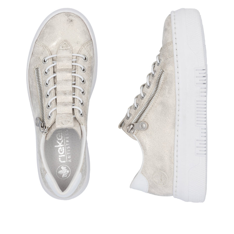 Rieker M1953-60 Trainers-Beige/Gold