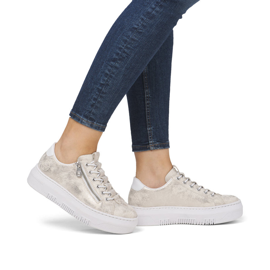 Rieker M1953-60 Trainers-Beige/Gold