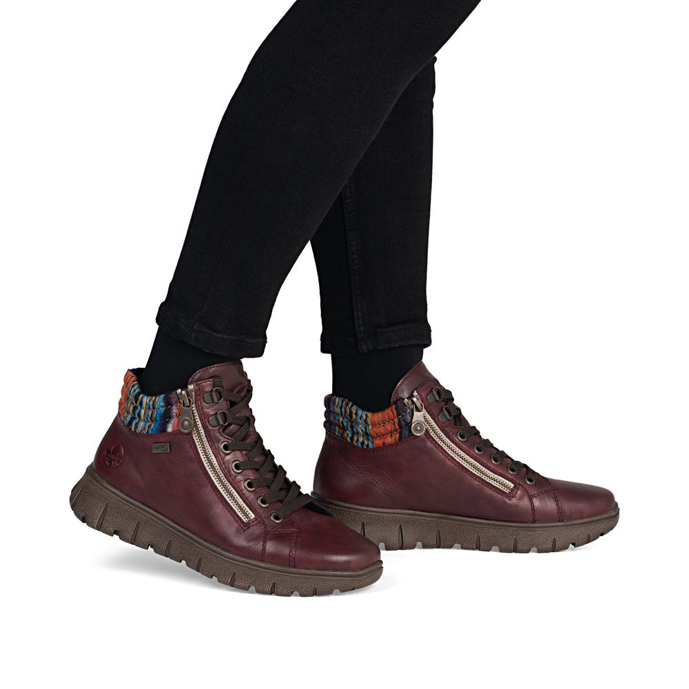Rieker N1305 Ankle Boots-Burg Multi