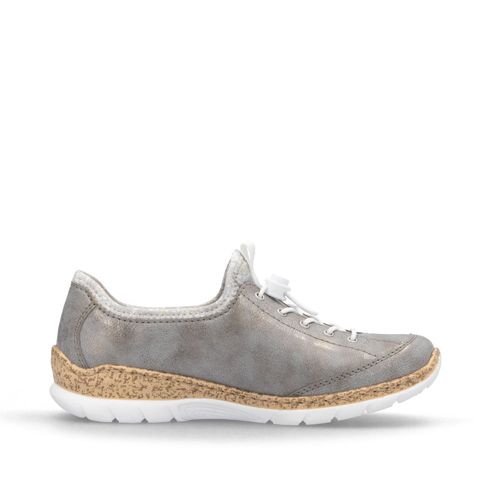 Rieker N4263-40 Ladies Sneaker-Grey Multi