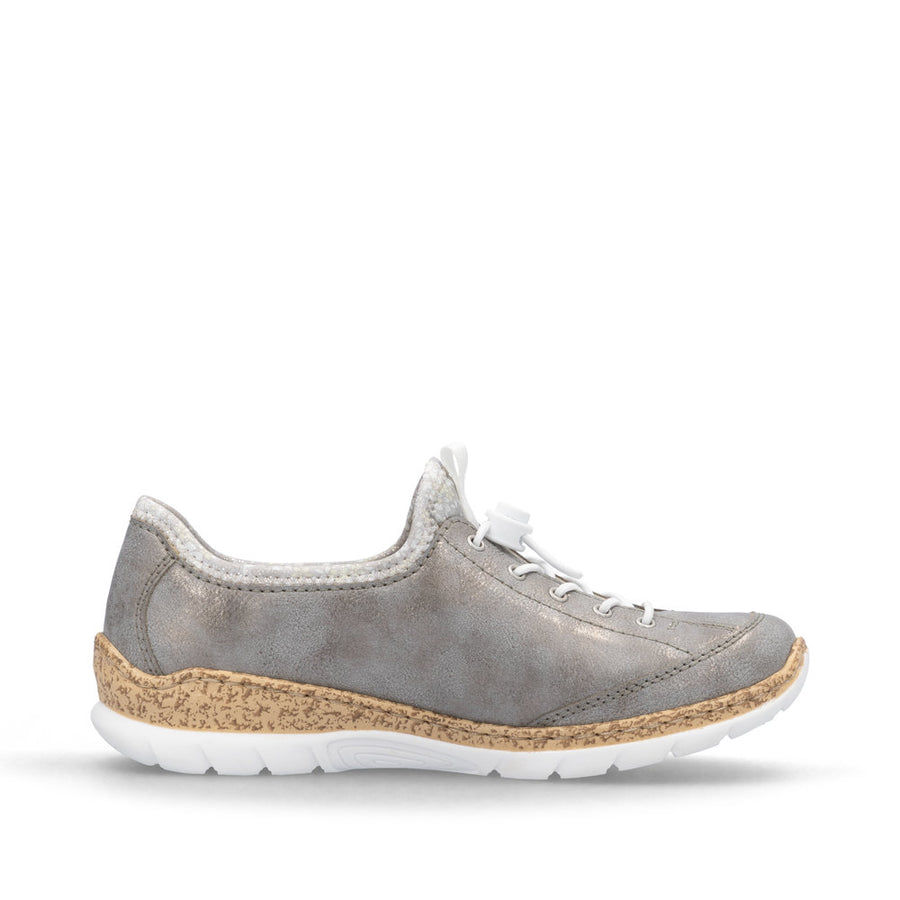 Rieker N4263-40 Ladies Sneaker-Grey Multi