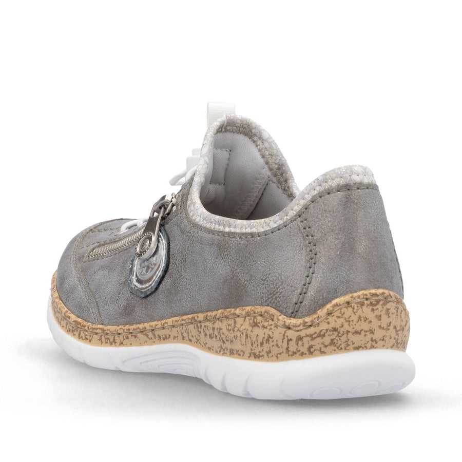 Rieker N4263-40 Ladies Sneaker-Grey Multi