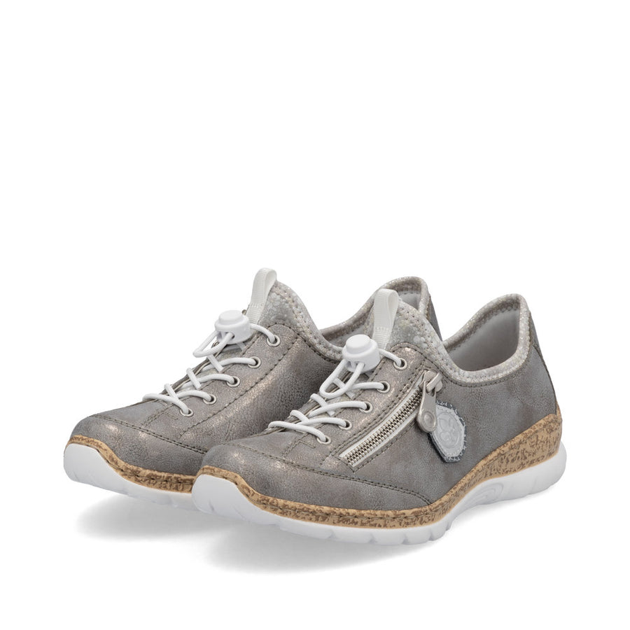 Rieker N4263-40 Ladies Sneaker-Grey Multi