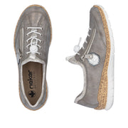 Rieker N4263-40 Ladies Sneaker-Grey Multi