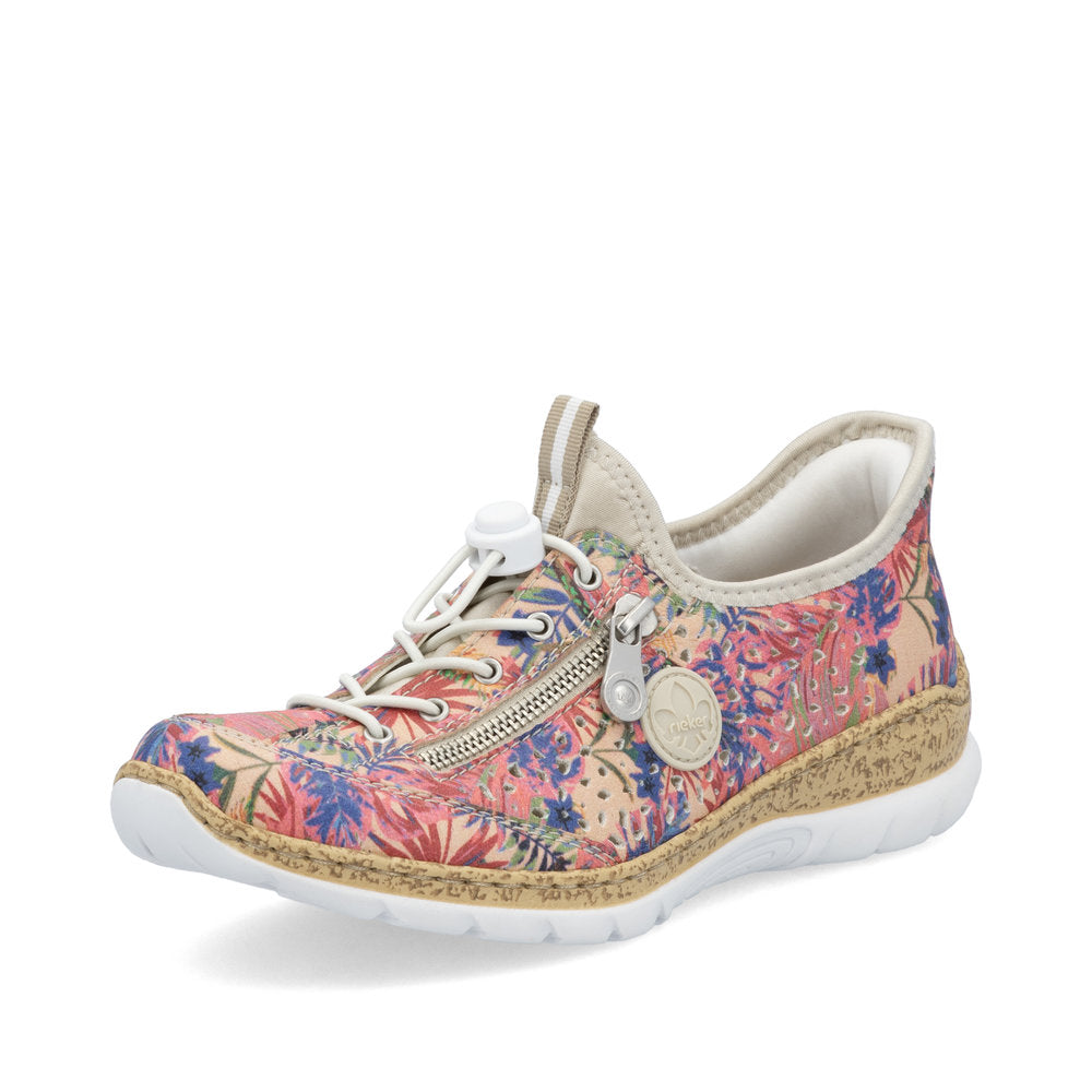 Rieker N42V3-90 Sneakers-Rose Multi – Shoe Heaven