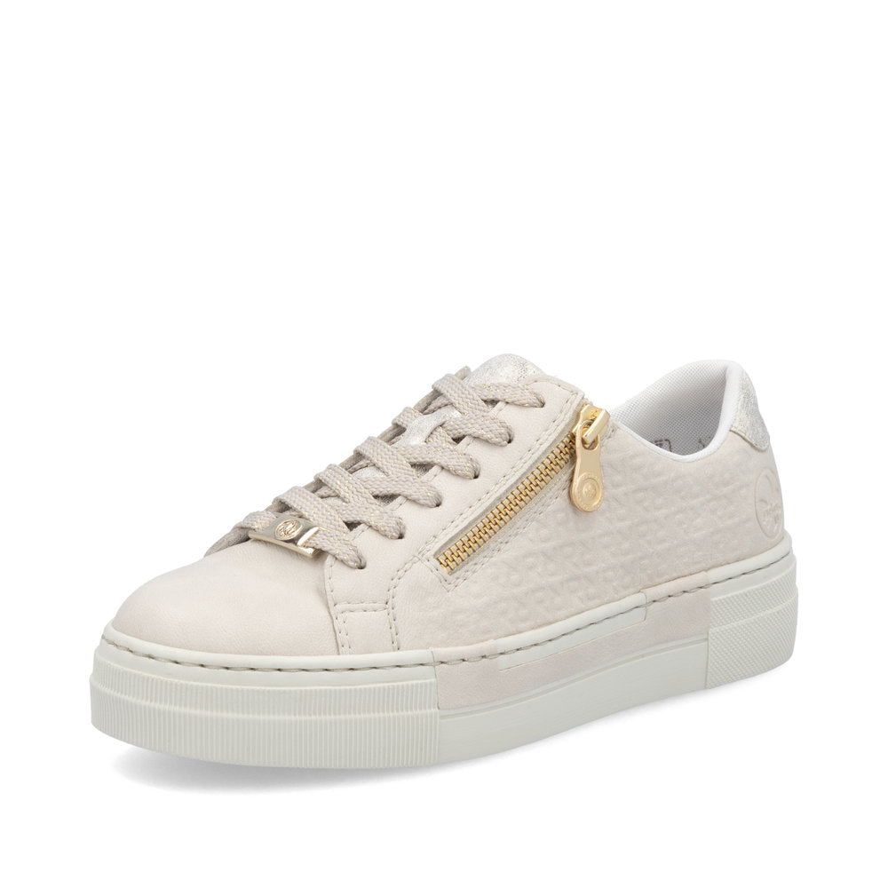 Rieker N4914-80 Trainers-Beige/Gold
