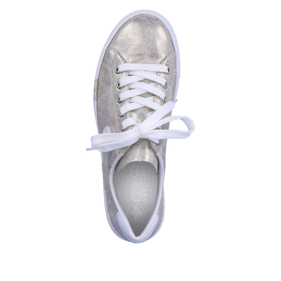 Rieker N49W1-90 Sneakers-Beige Gold