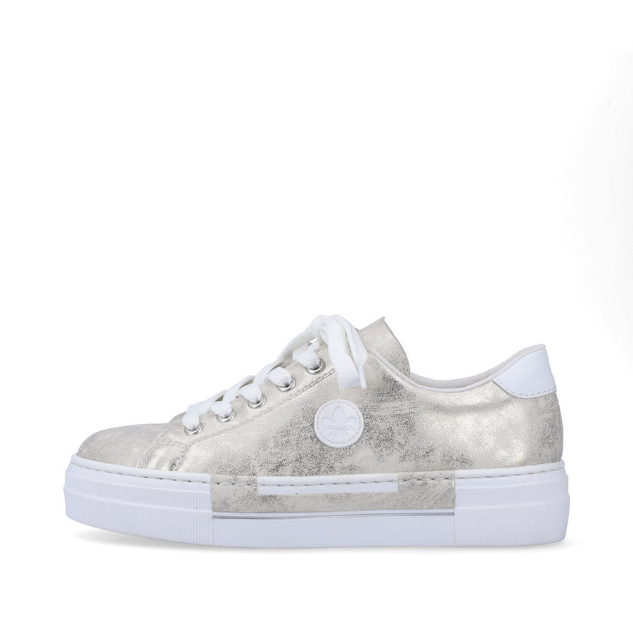 Rieker N49W1-90 Sneakers-Beige Gold