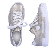 Rieker N49W1-90 Sneakers-Beige Gold