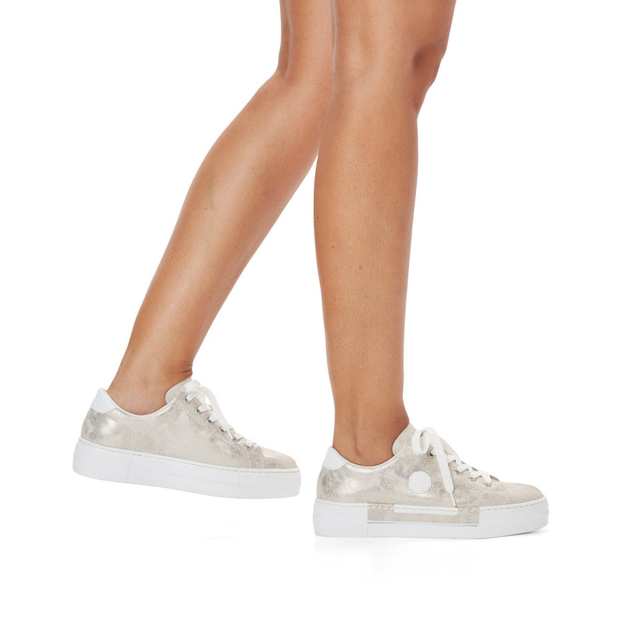 Rieker N49W1-90 Sneakers-Beige Gold