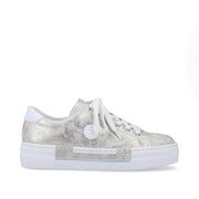 Rieker N49W1-90 Sneakers-Beige Gold