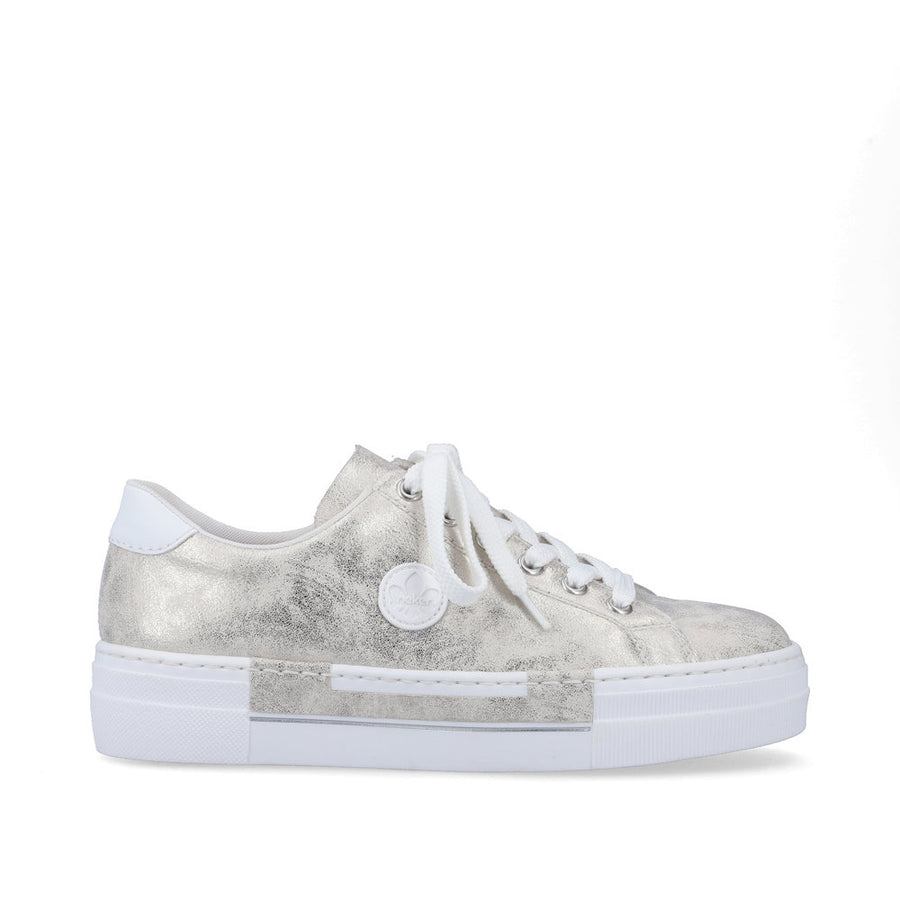 Rieker N49W1-90 Sneakers-Beige Gold