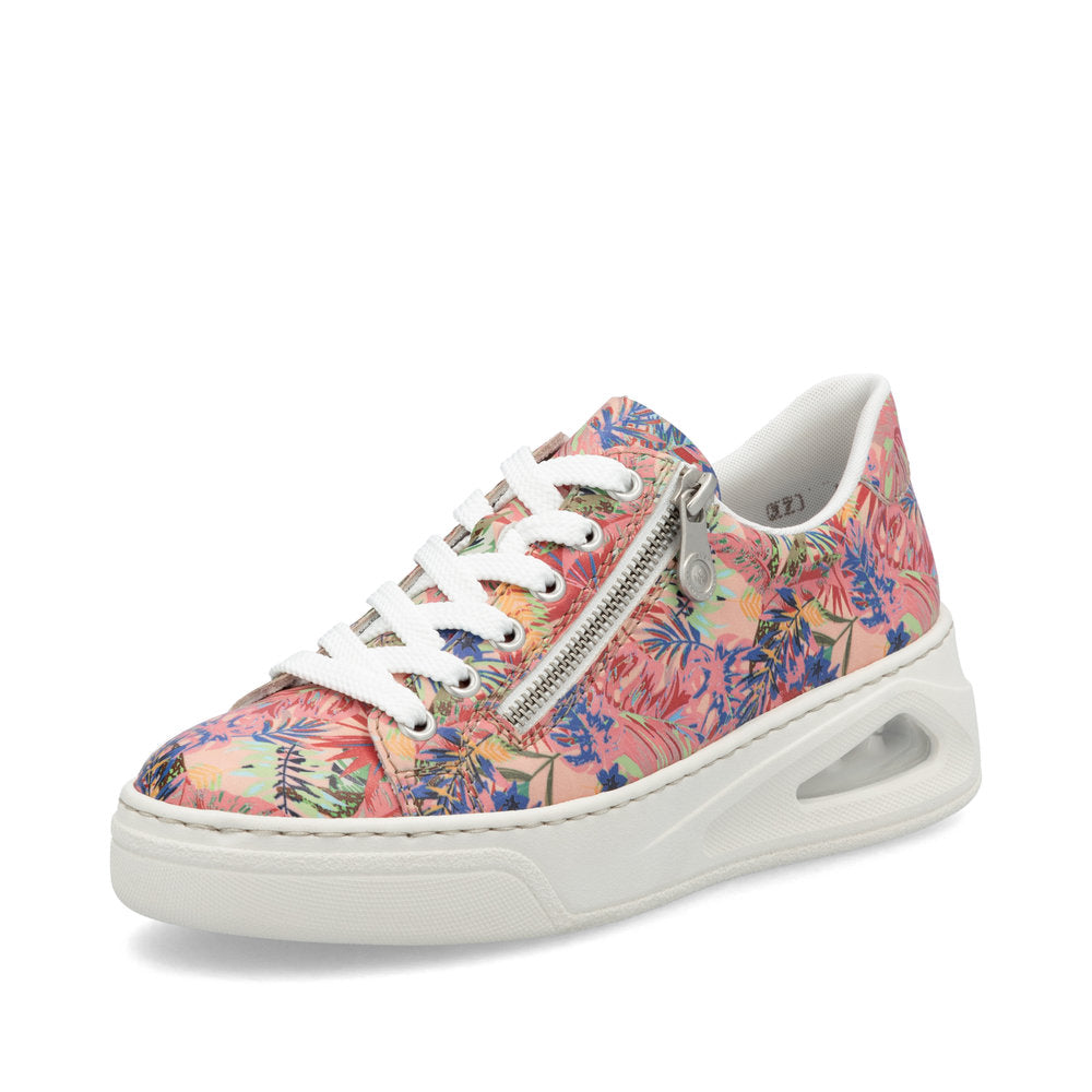 Rieker N6401-90 Sneakers-Rose Multi