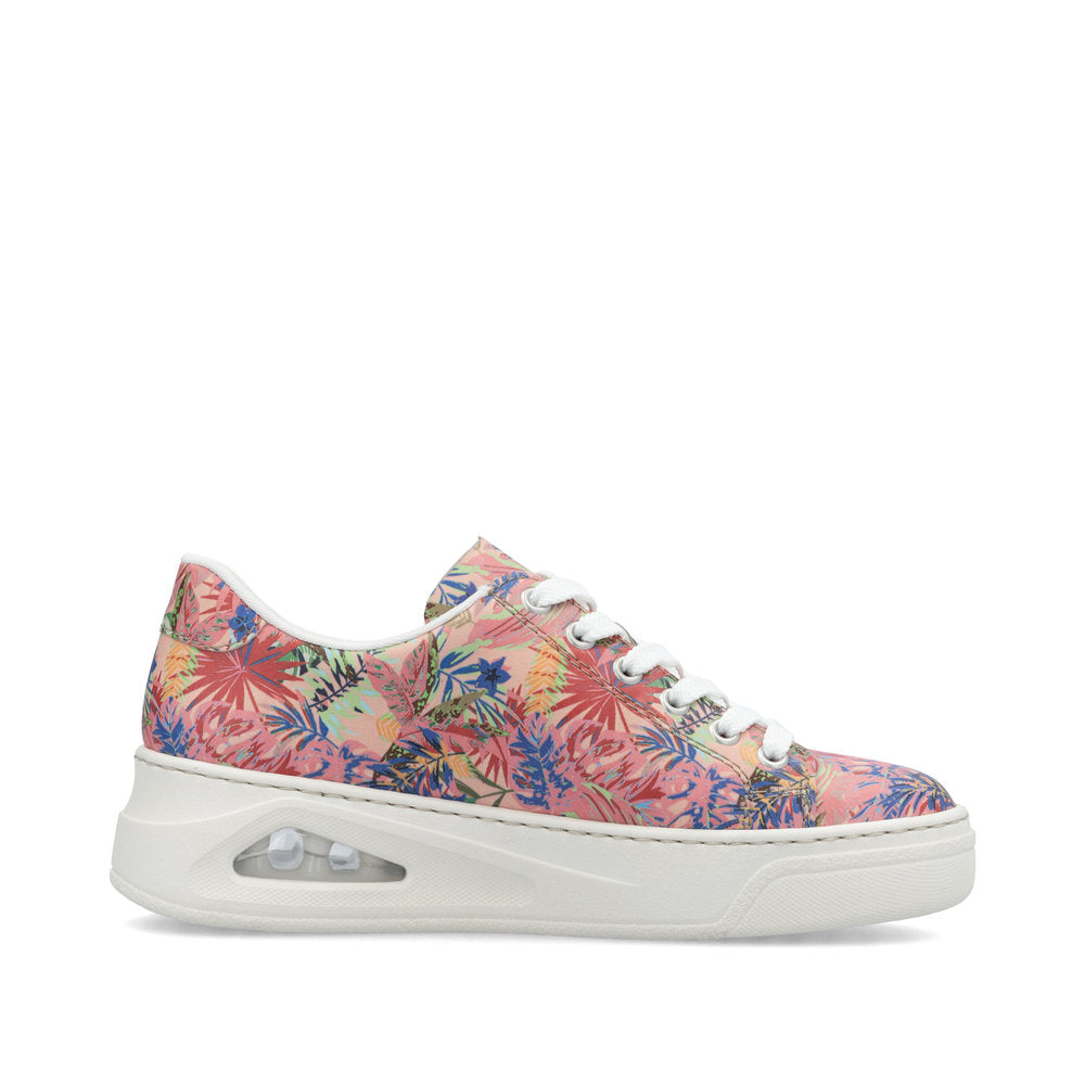 Rieker N6401-90 Sneakers-Rose Multi