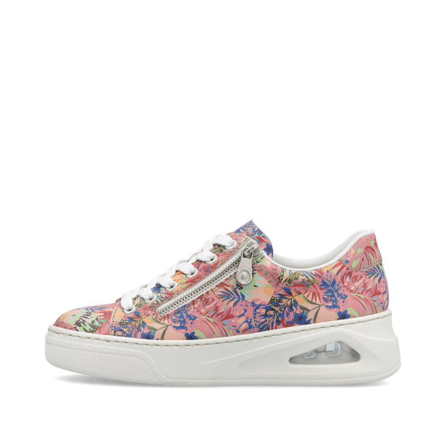 Rieker N6401-90 Sneakers-Rose Multi